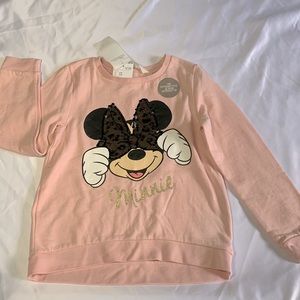 PLUSH PINK MINNIE SWEATER - H&M